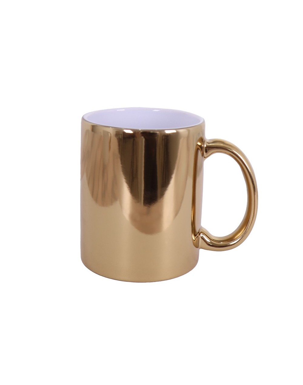 Mug dorado/plateado metalizado