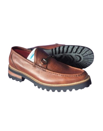 Mocasines en cuero para caballero