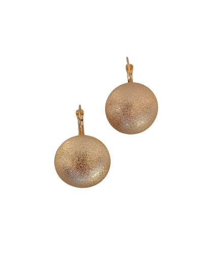 Aretes Sol Dorados en Rodio