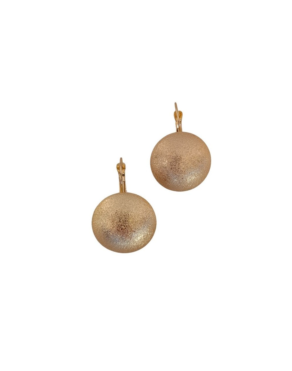 Aretes Sol Dorados en Rodio
