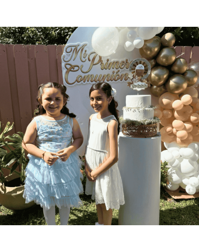 Cake Topper Primera Comunión Personalizado | Diseño 3D Giratorio