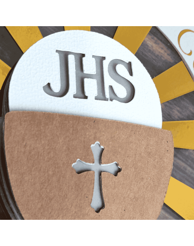 Cake Topper Primera Comunión Personalizado | Diseño 3D Giratorio