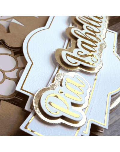 Cake Topper Primera Comunión Personalizado | Diseño 3D Giratorio