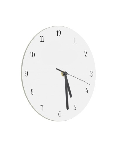 Reloj redondo vidrio