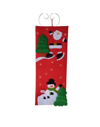 Pendón navideño de papa Noel