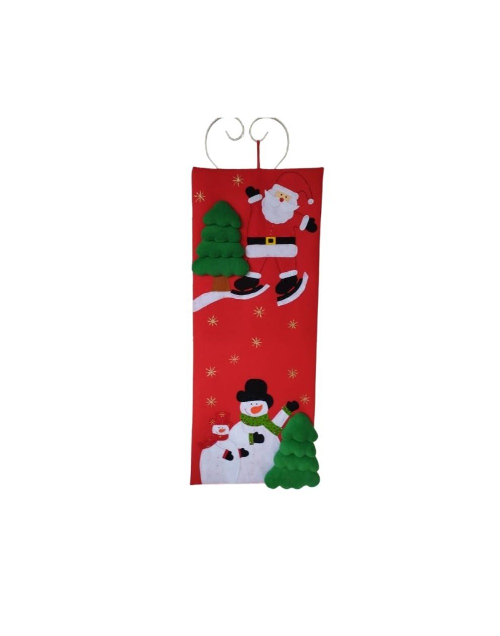 Pendón navideño de papa Noel