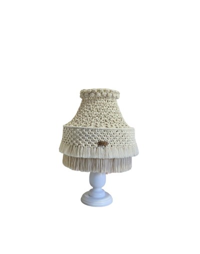 LÁMPARA AURA DE LUZ - Macramé Artesanal