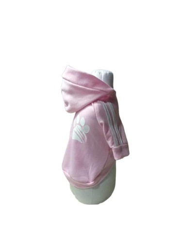Buso rosado con huellita – Abrigo cómodo y tierno para tu peludota