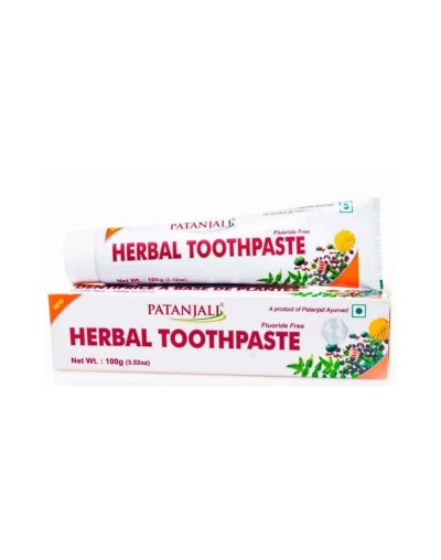 Crema dental sin flúor con 26 extractos herbales - Patanjali