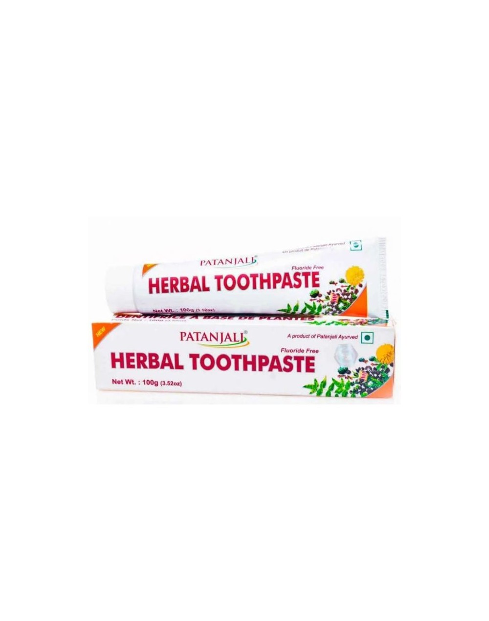 Crema dental sin flúor con 26 extractos herbales - Patanjali