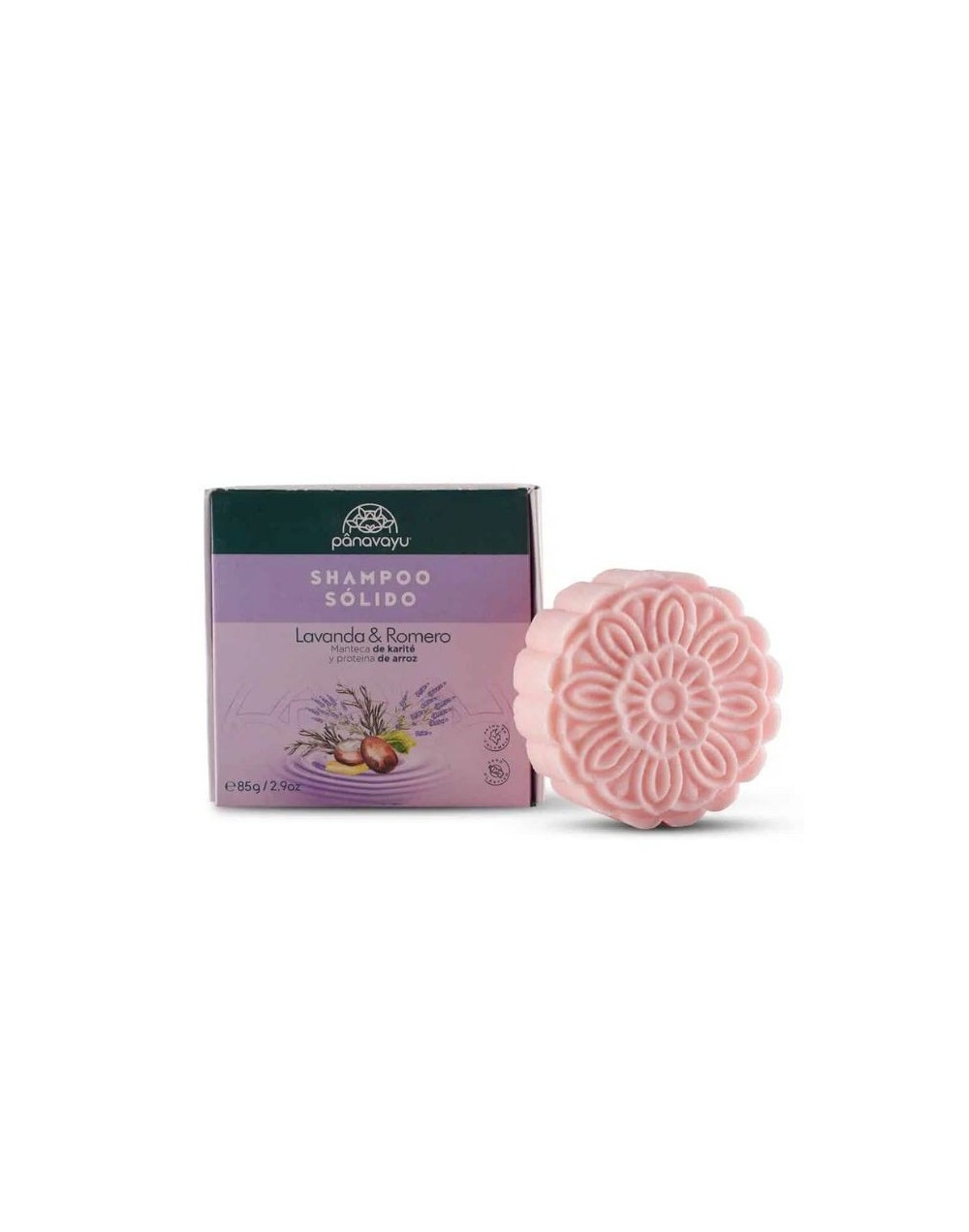 Shampoo Sólido Cabello Mixto o Normal Lavanda y Romero - Panavayú