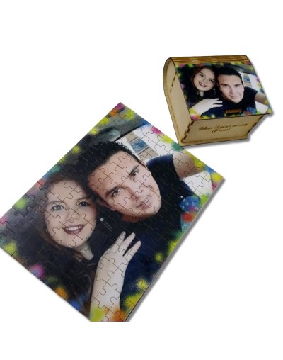 Rompecabezas personalizado 100 piezas caja de lujo tipo libro