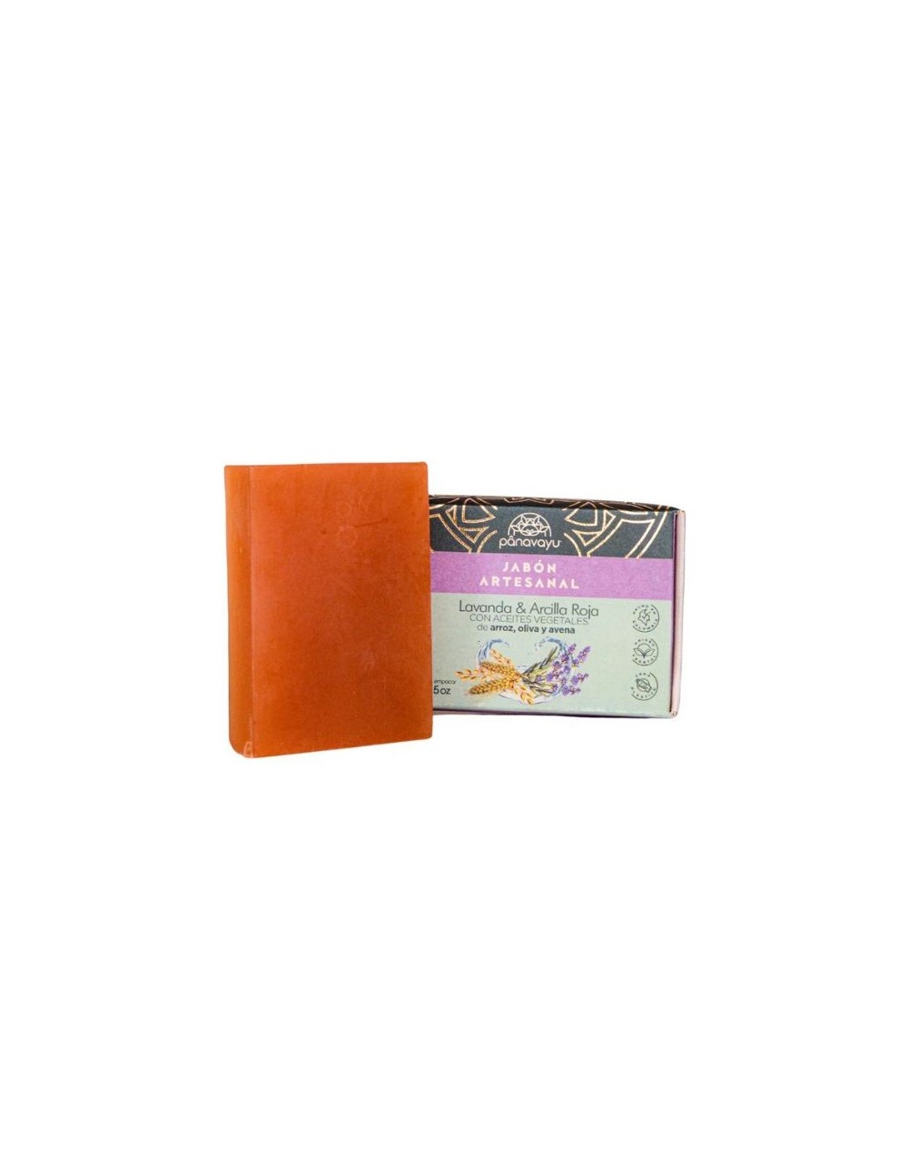 Jabón Facial de Arcilla Roja y Lavanda – Pieles Maduras - Panavayú