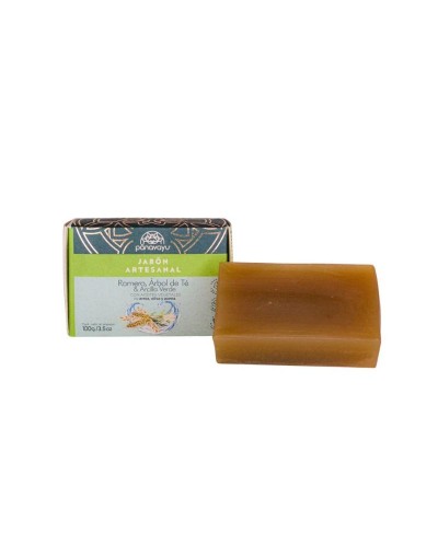Jabón Facial de Arcilla Verde y Árbol de Té – Piel grasa - Panavayú
