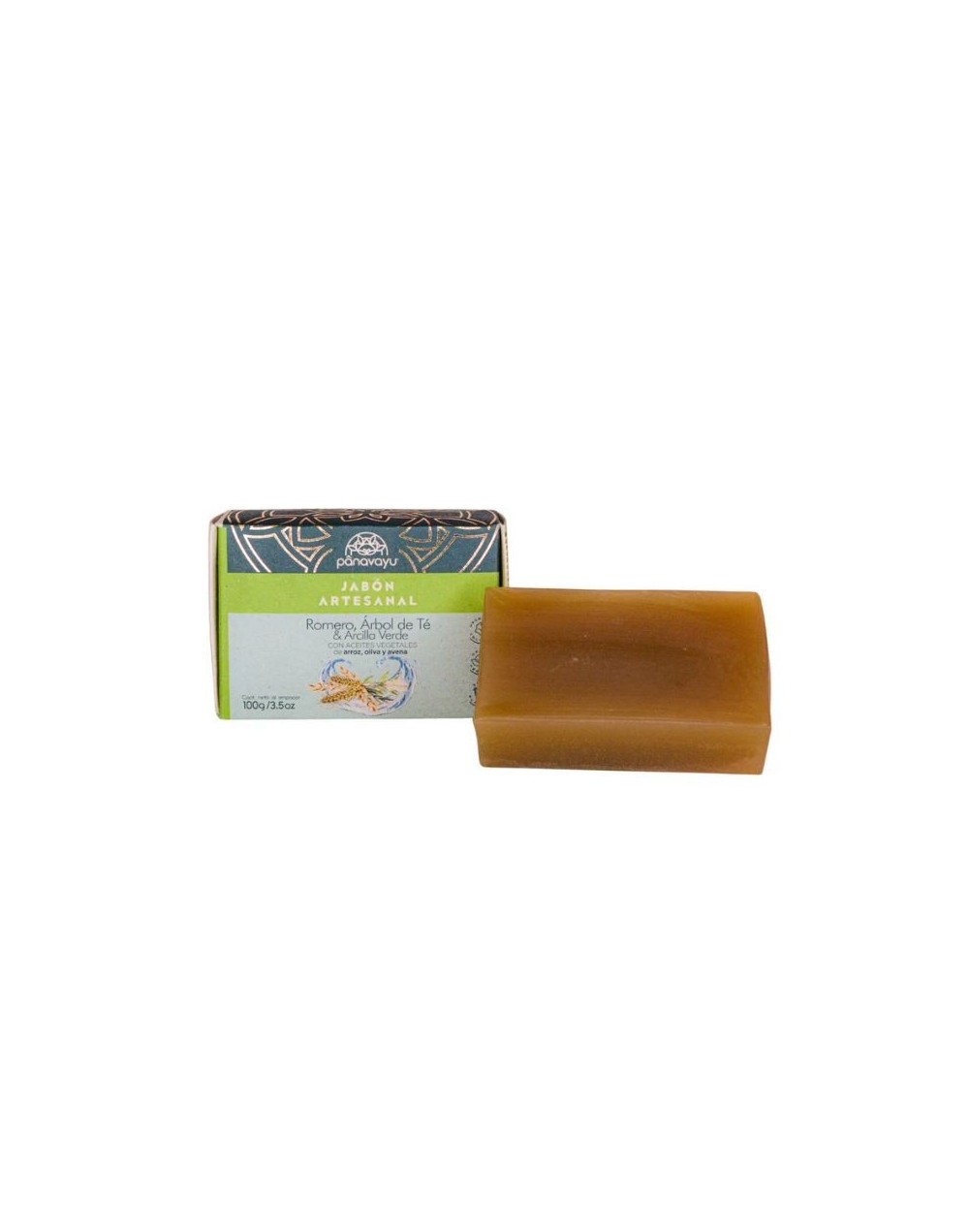 Jabón Facial de Arcilla Verde y Árbol de Té – Piel grasa - Panavayú