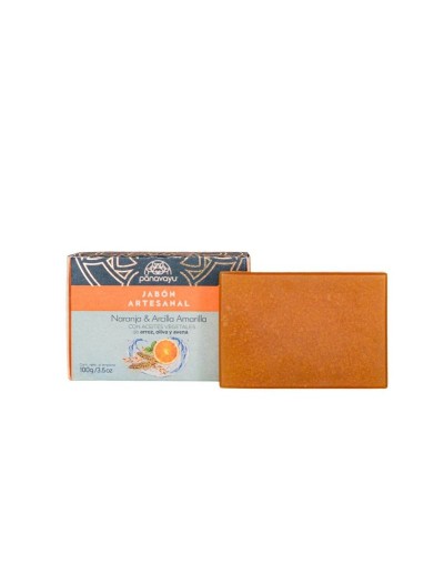 Jabón Facial de Naranja y Arcilla Amarilla Piel Sensible - Panavayú