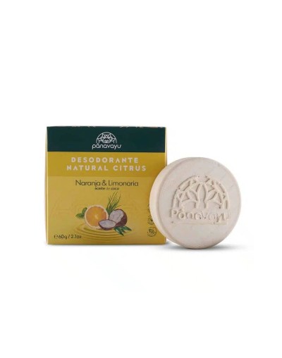 Desodorante Natural Pieles Sensibles Naranja y Limonaria - Panavayú