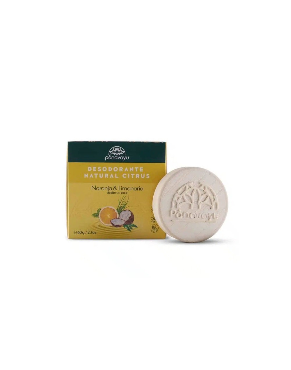 Desodorante Natural Pieles Sensibles Naranja y Limonaria - Panavayú