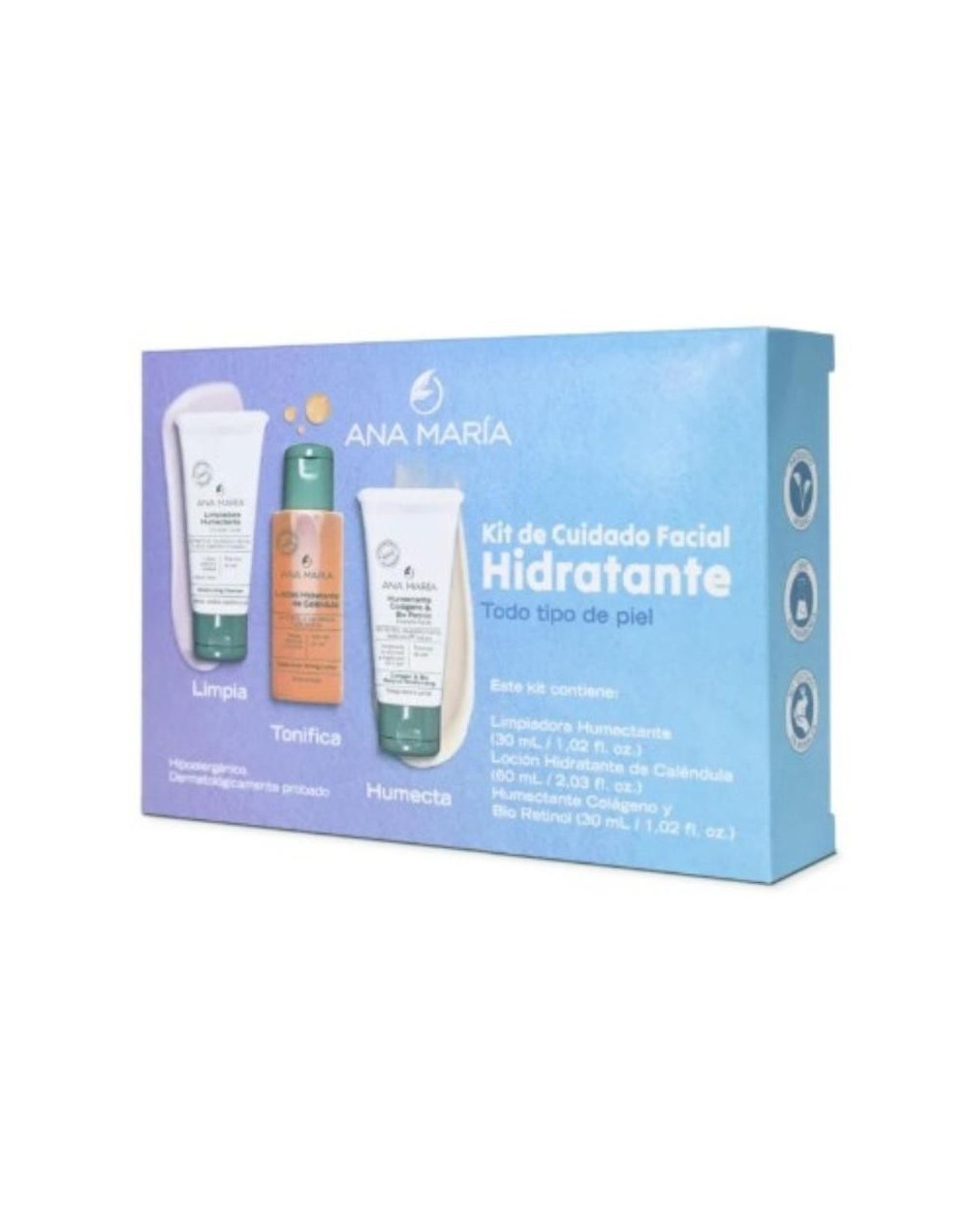 ANA MARIA KIT DE CUIDADO FACIAL HIDRATANTE TODO TIPO DE PIEL