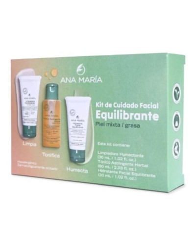 ANA MARIA KIT CUIDADO FACIAL EQUILIBRANTE PIEL MIXTA GRASA