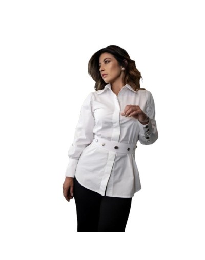 Camisa Broches en Algodón