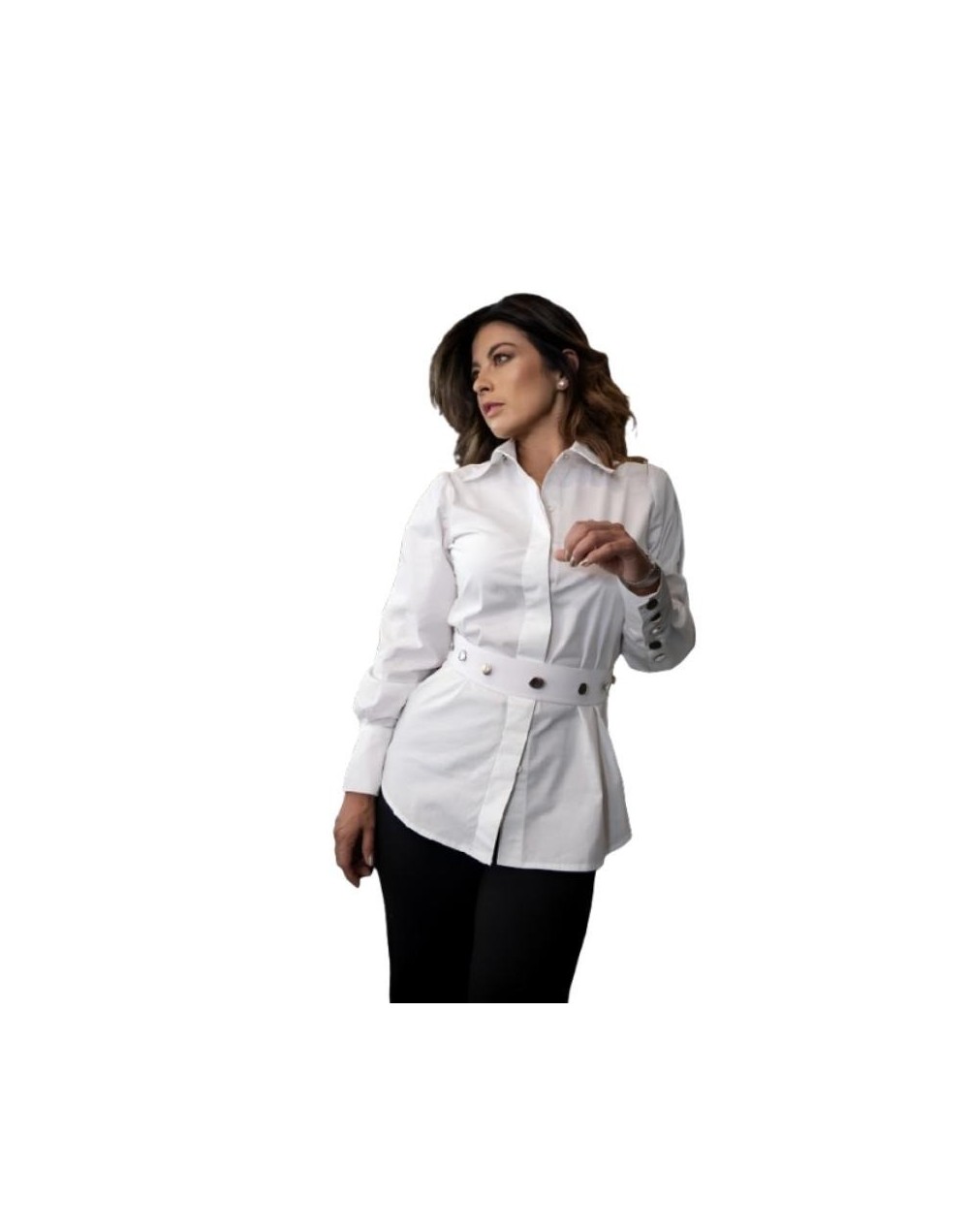 Camisa Broches en Algodón