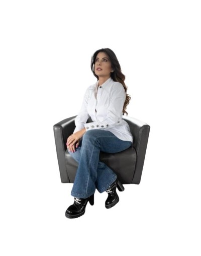 Camisa Broches en Algodón