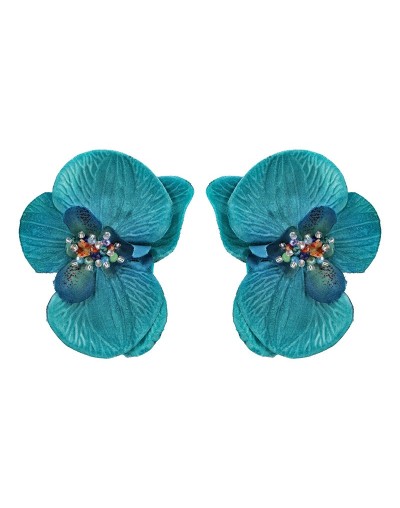 Aretes Orquídea Agua XL