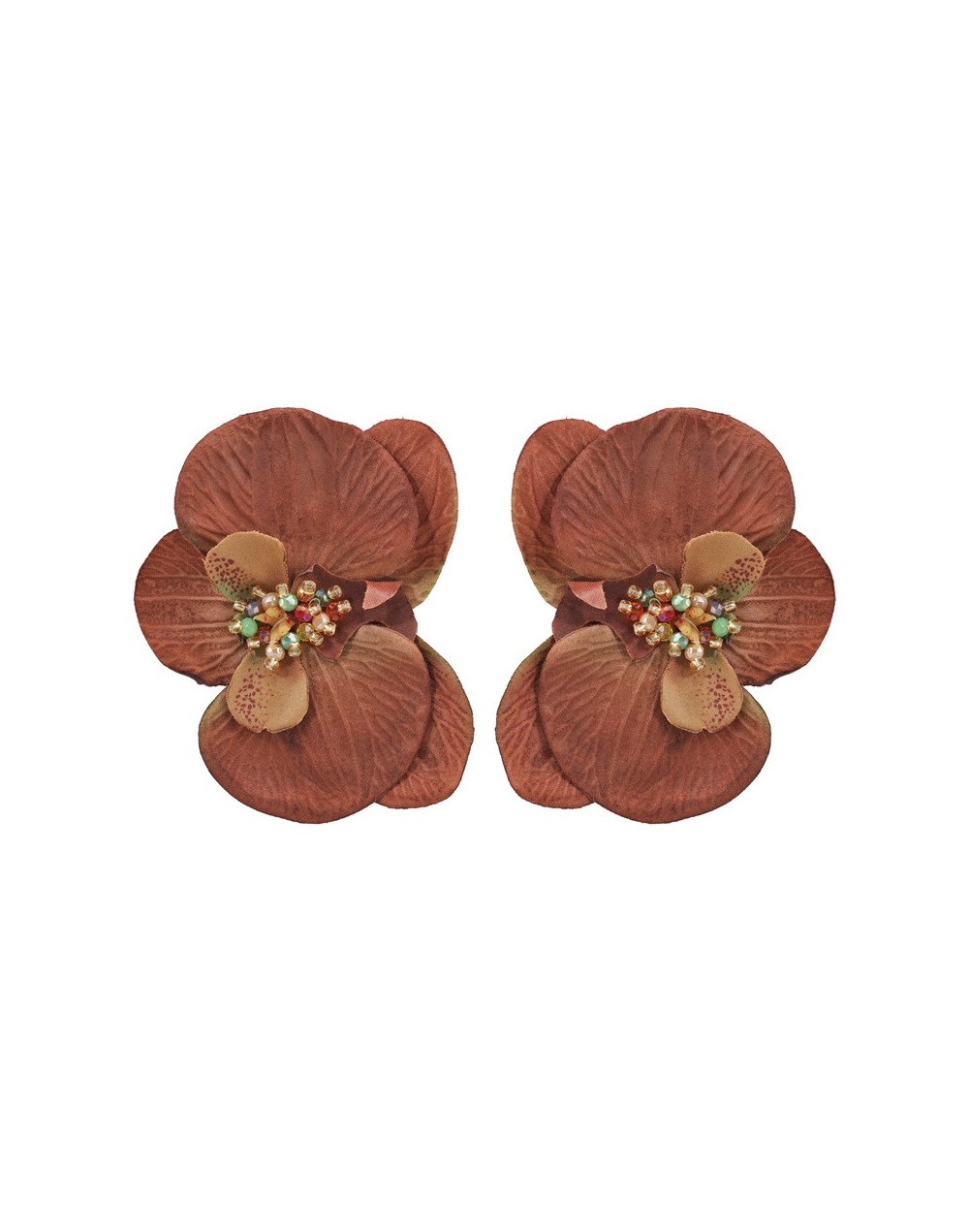 Aretes Orquídea Tierra XL