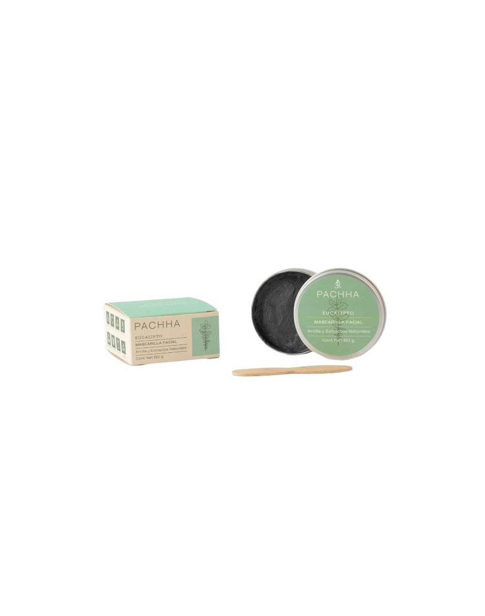 Mascarilla facial de eucalipto y carbón - Pachha