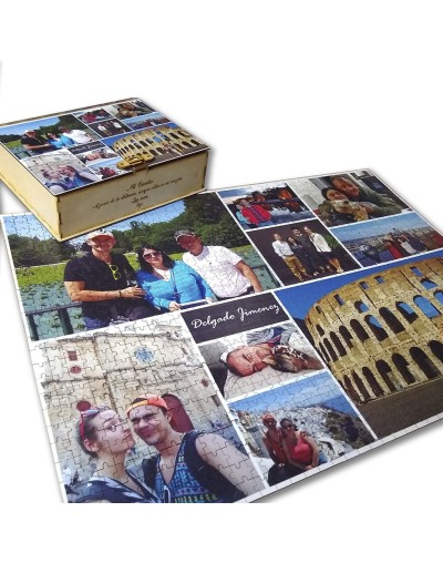 Rompecabezas personalizado 500 piezas caja de lujo tipo libro
