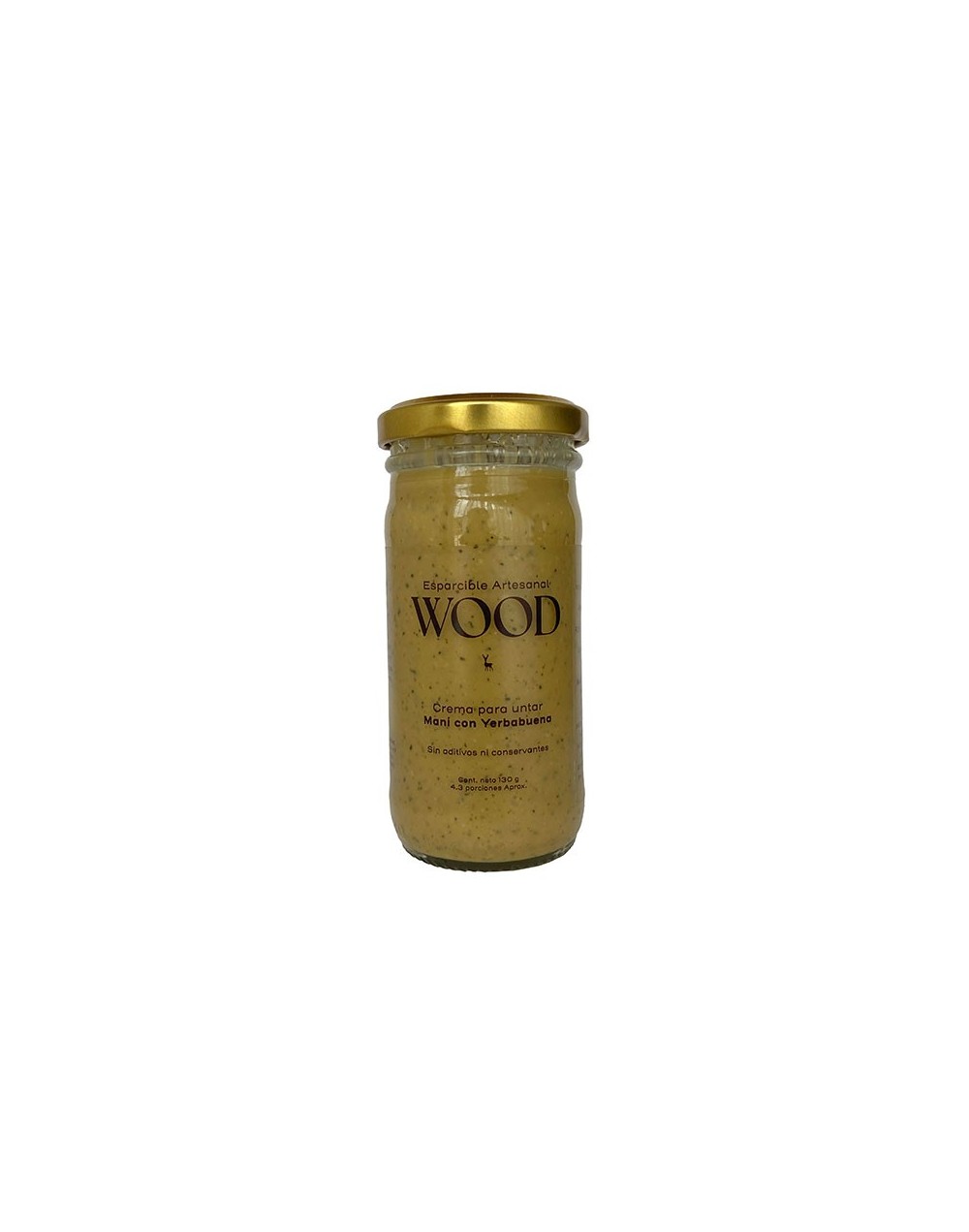 crema de maní con yerbabuena 130g