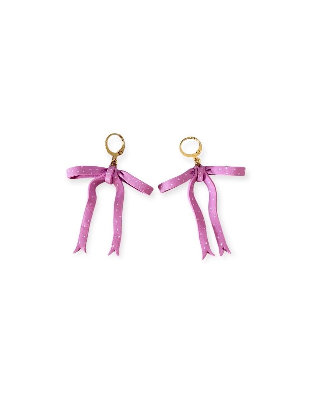 Aretes MI DOLÇA - lazo rosa