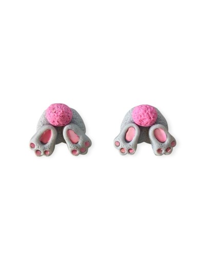 Aretes MI DOLÇA - Topitos colita de conejo