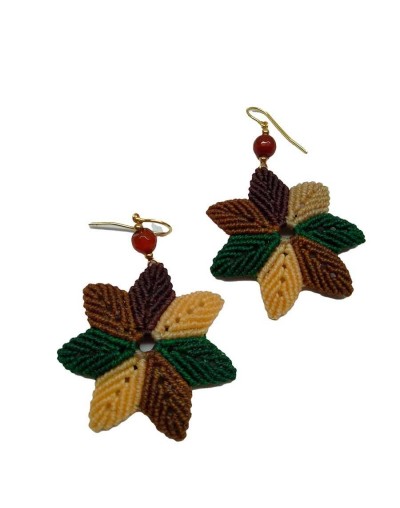 Aretes flor estrella