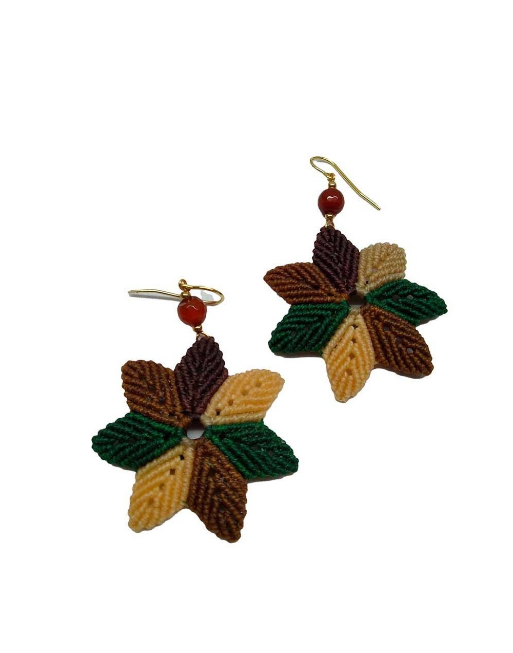 Aretes flor estrella