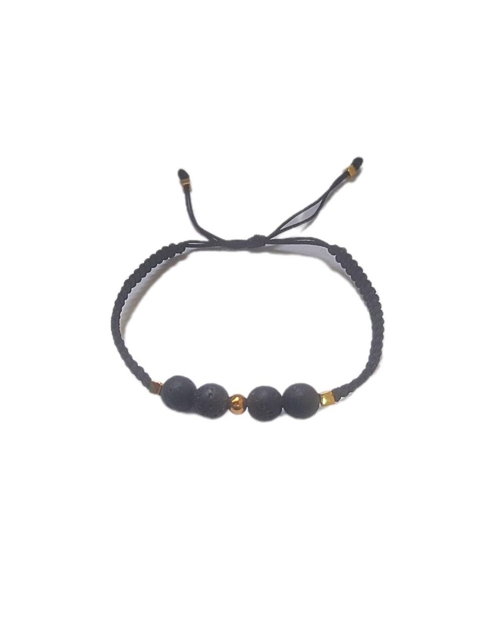 Pulsera piedra volcánica
