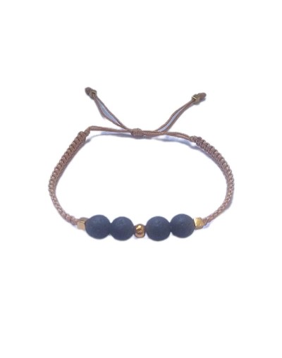 Pulsera piedra volcánica