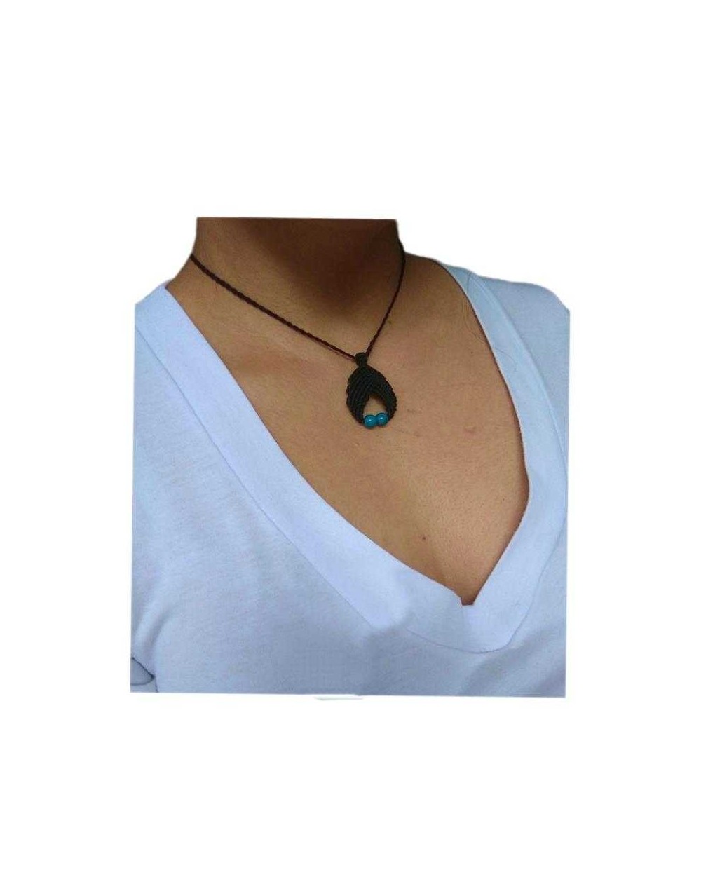 Collar gota de piedra