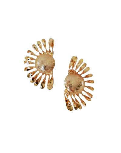 Aretes 1/2 Sol dorados