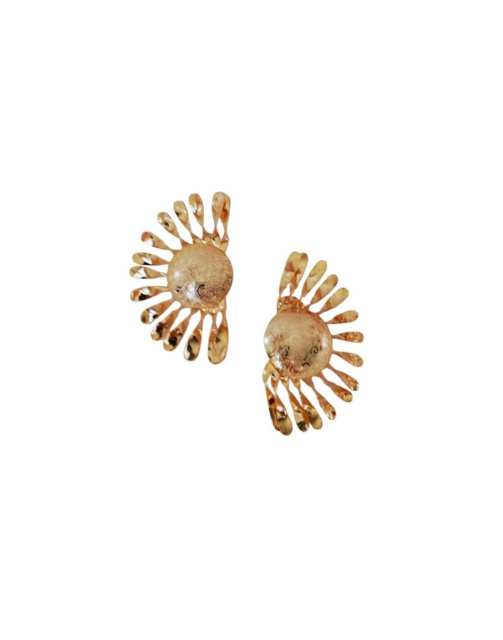 Aretes 1/2 Sol dorados