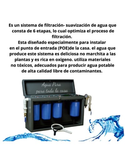 Purificador Seis Etapas Ultrasofner Della Vita