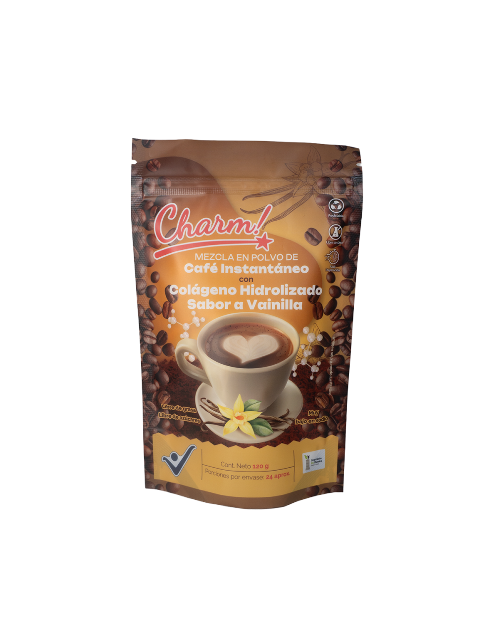 Colágeno Hidrolizado con Café Instantáneo y Sabor Vainilla 120 g