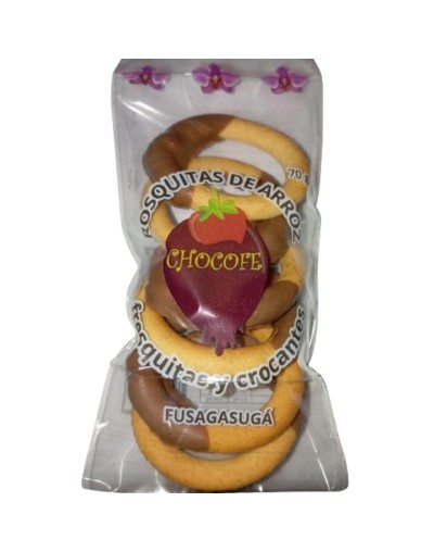 Rosquitas de arroz con chocolate