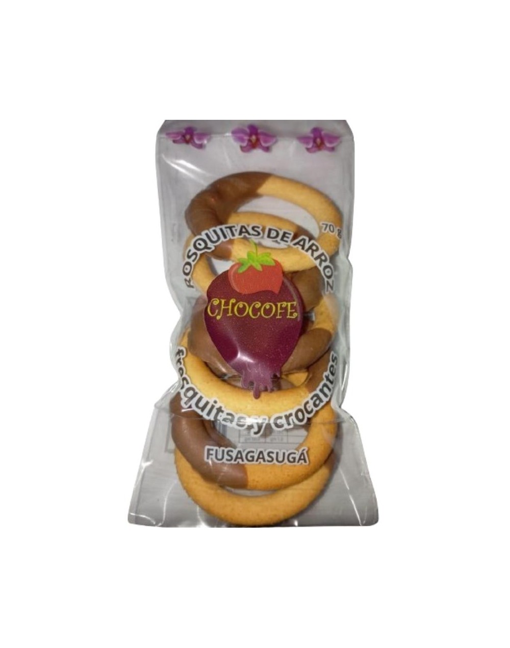 Rosquitas de arroz con chocolate