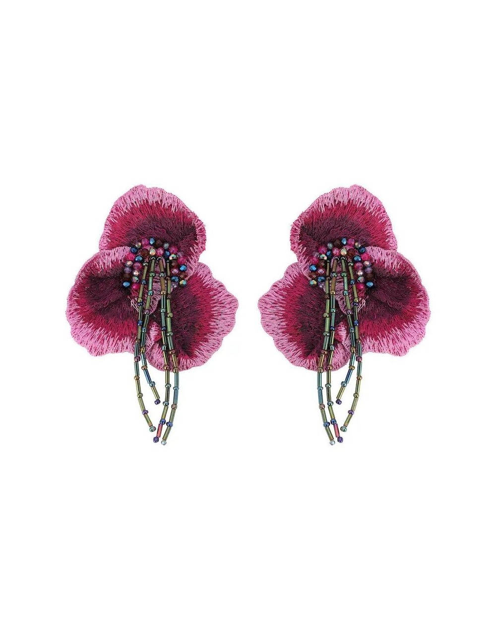 Aretes Cattleya Magenta