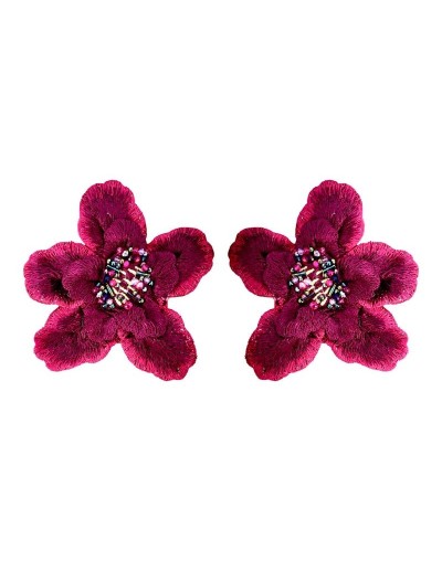 Aretes Jardín Magenta