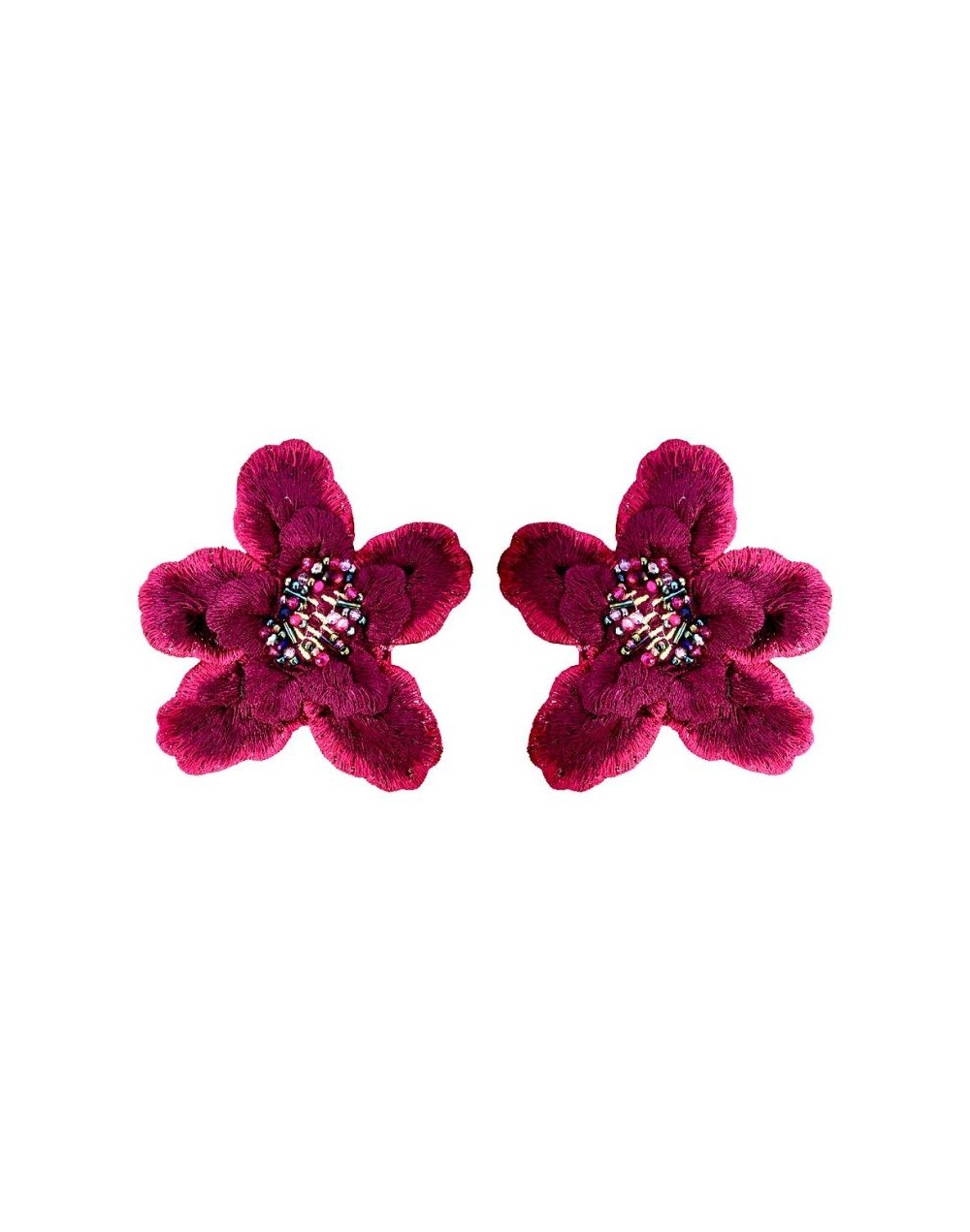 Aretes Jardín Magenta