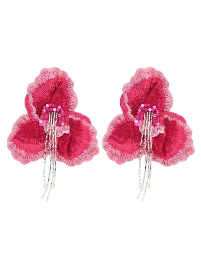 Aretes Cattleya Fucsia
