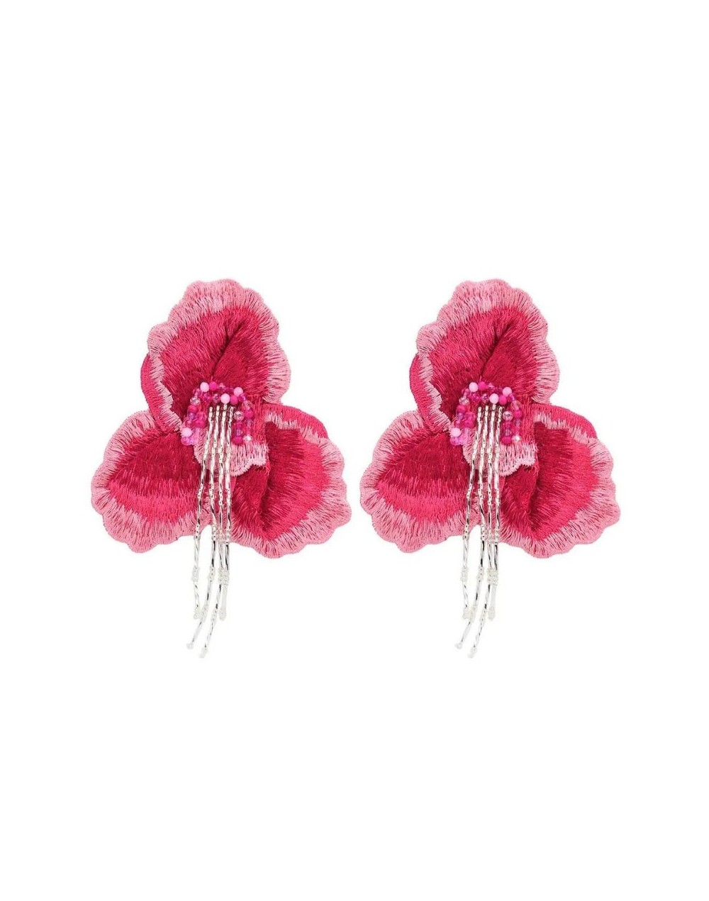 Aretes Cattleya Fucsia